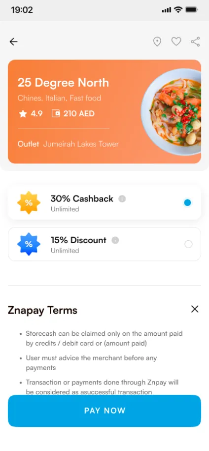 Znap cash ui update
