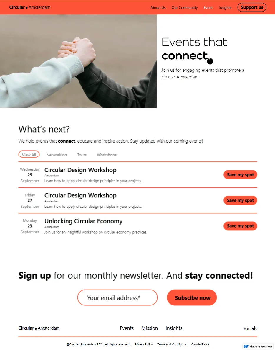 Events Page-Amsterdam
