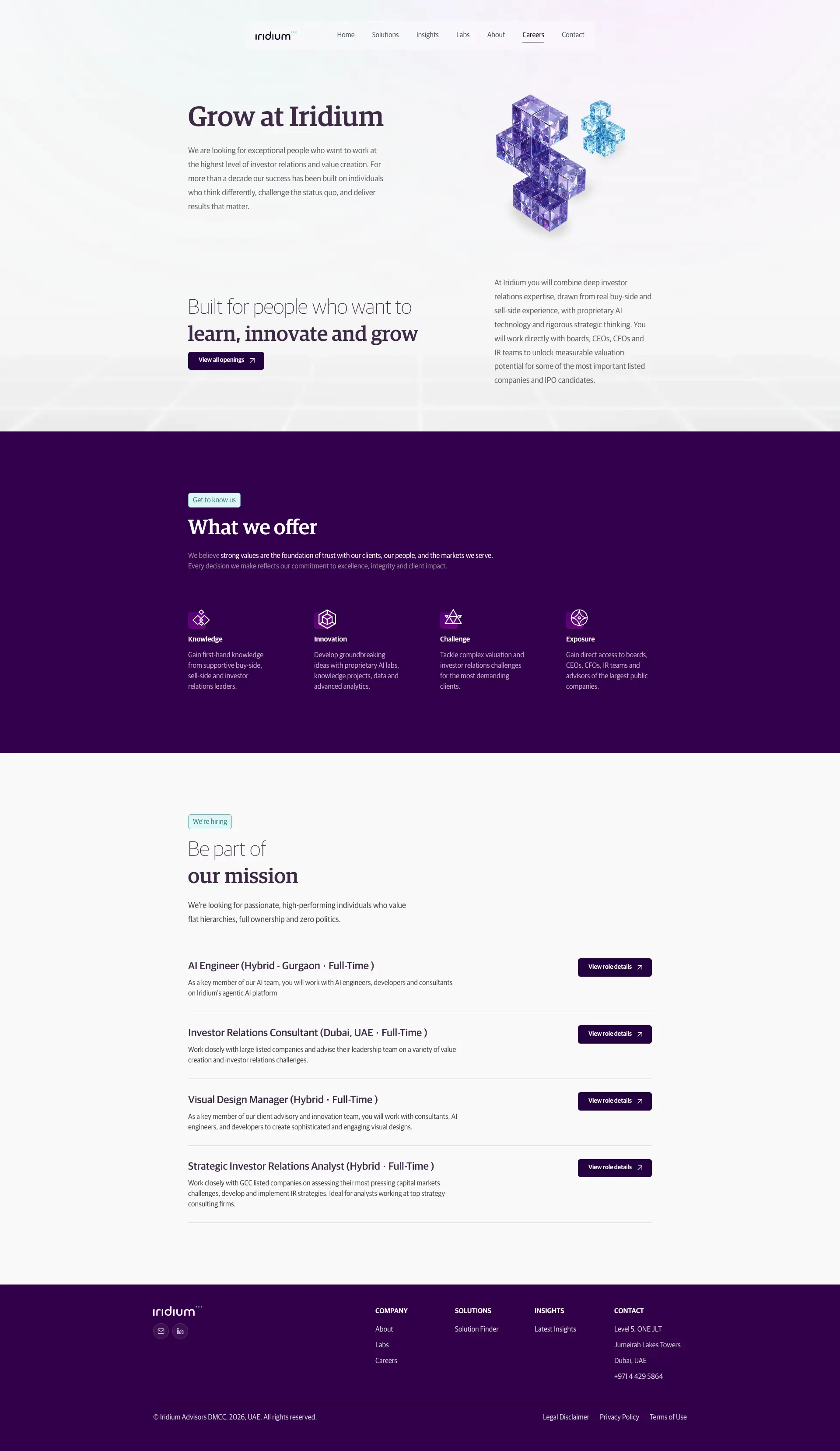 Careers - Iridium