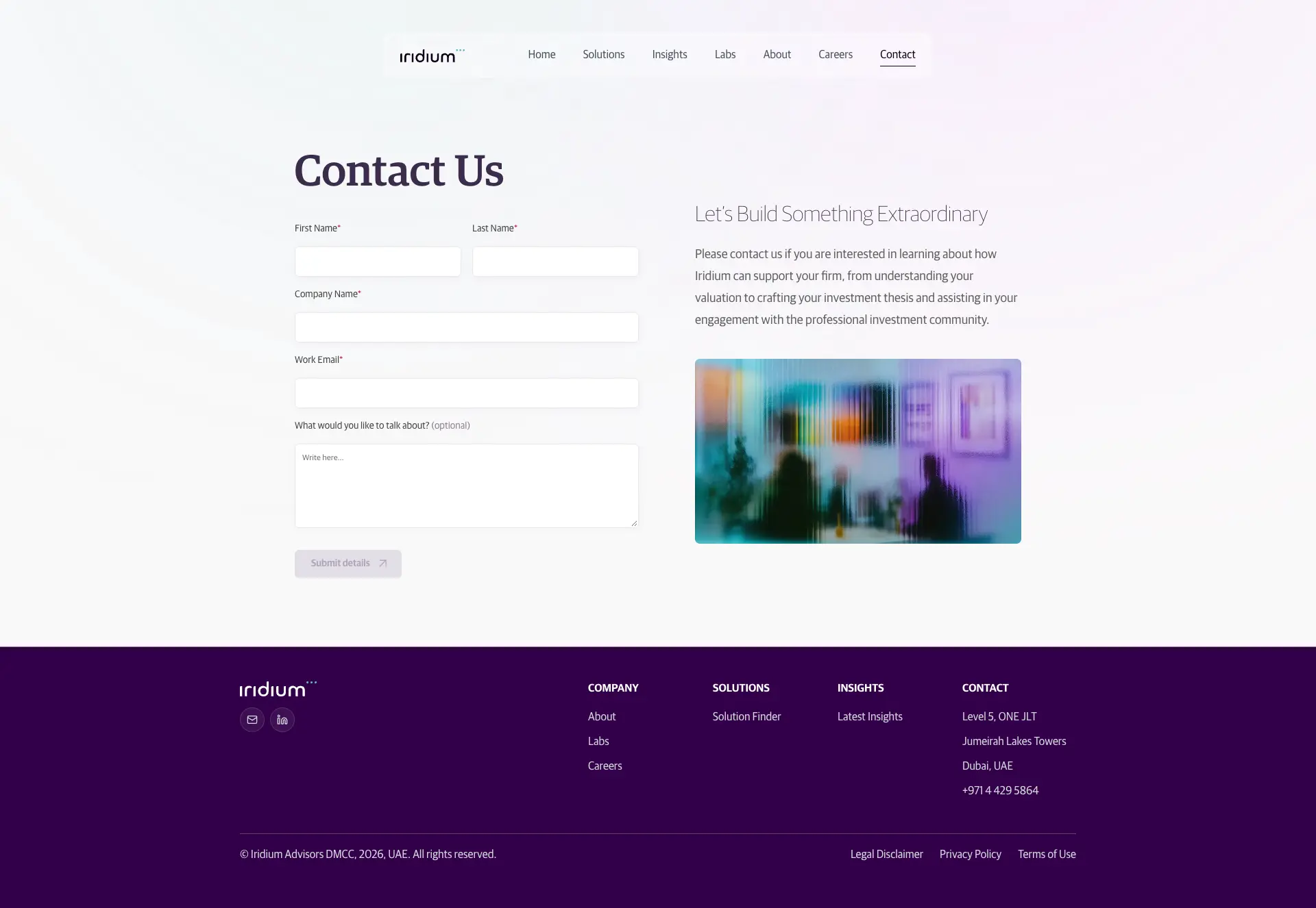 Contact - Iridium
