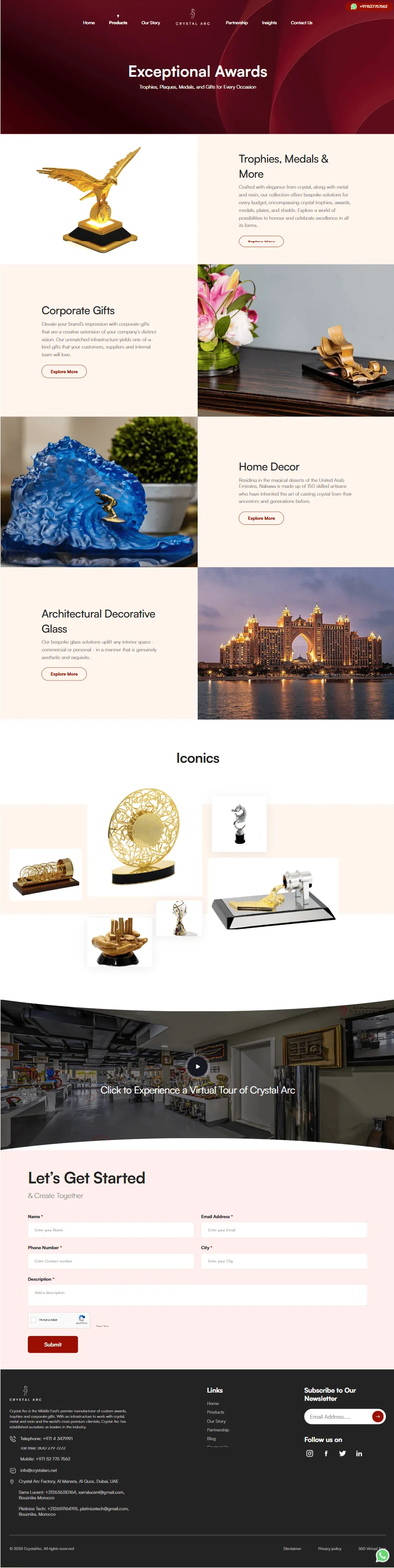 Product-Crystal arc