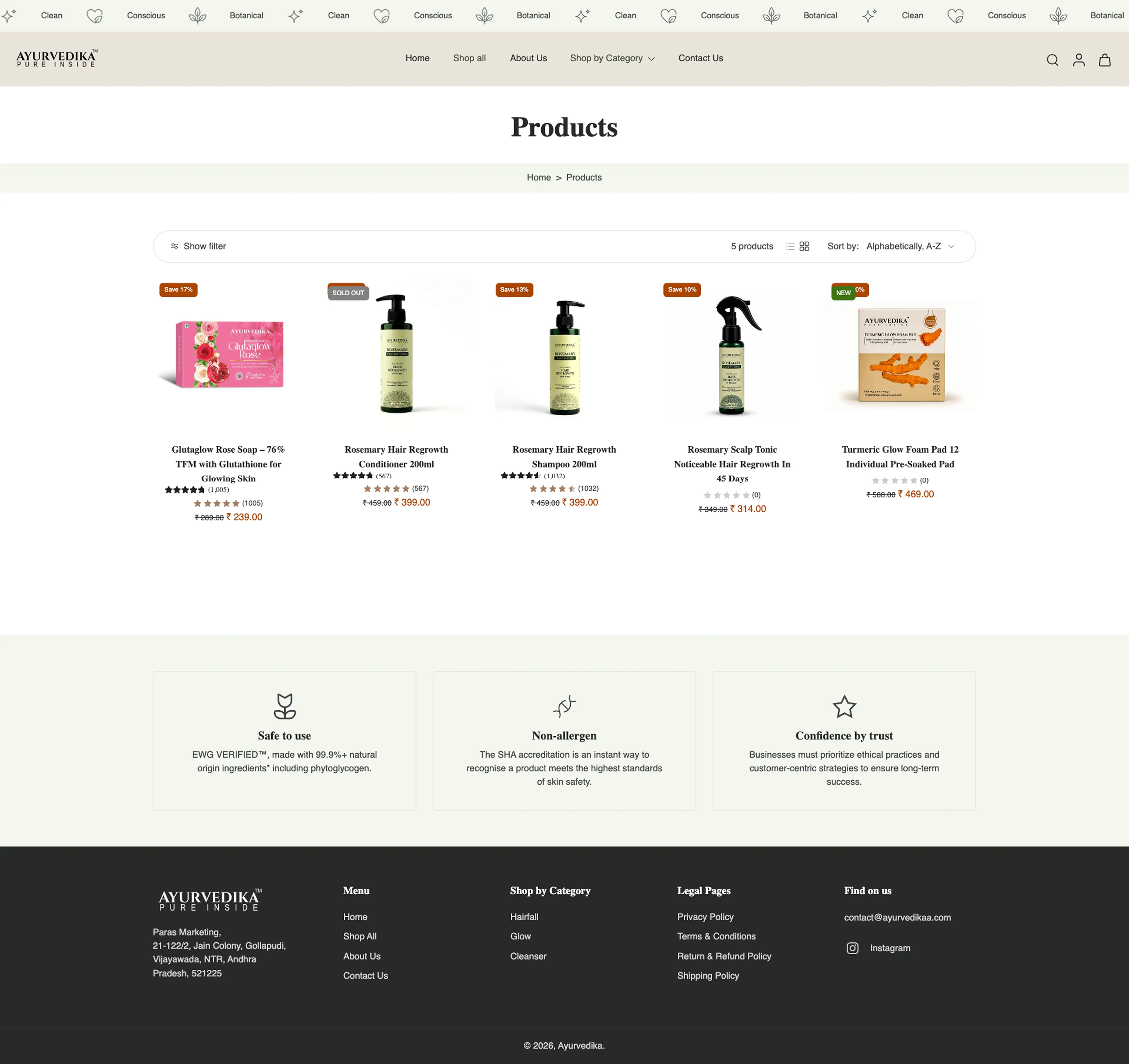 Products - Ayurvedika