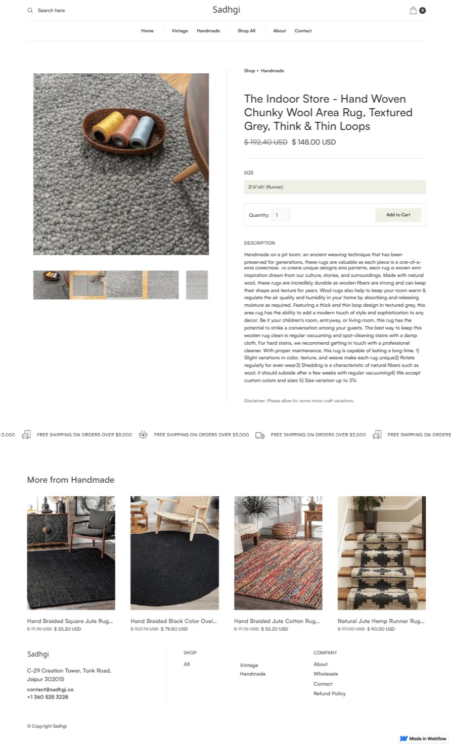 Product Details-sadhgi